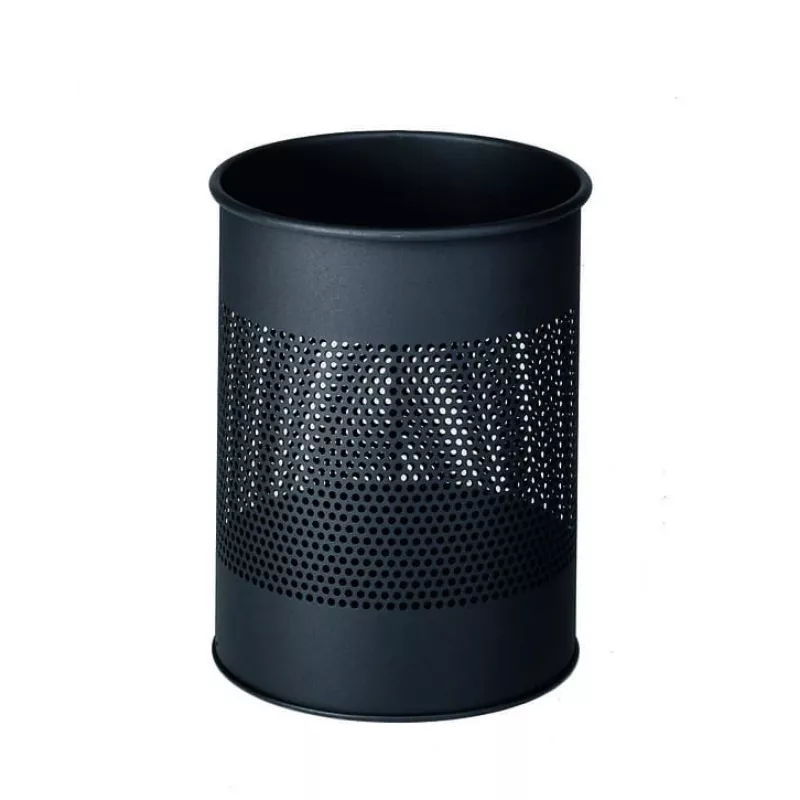 Šiukšliadėžė Durable 331058 15 L apvali metalinė antracitinė