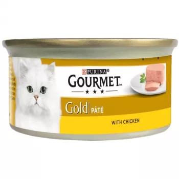 Purina Nestle Gourmet Gold - lašiša ir vištiena - šlapias ėdalas katėms - 85 g
