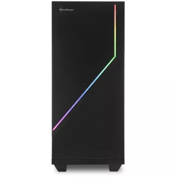 Sharkoon RGB FLOW - Midi bokštas - ATX - be maitinimo šaltinio - USB/Garsas