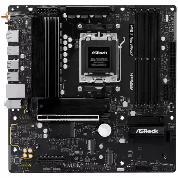 Motininė plokštė ASRock B850M Pro-A WiFi micro ATX – AMD B850, Socket AM5, DDR5, 4x DIMM, 256GB, Wi‑Fi, 2.5Gb LAN