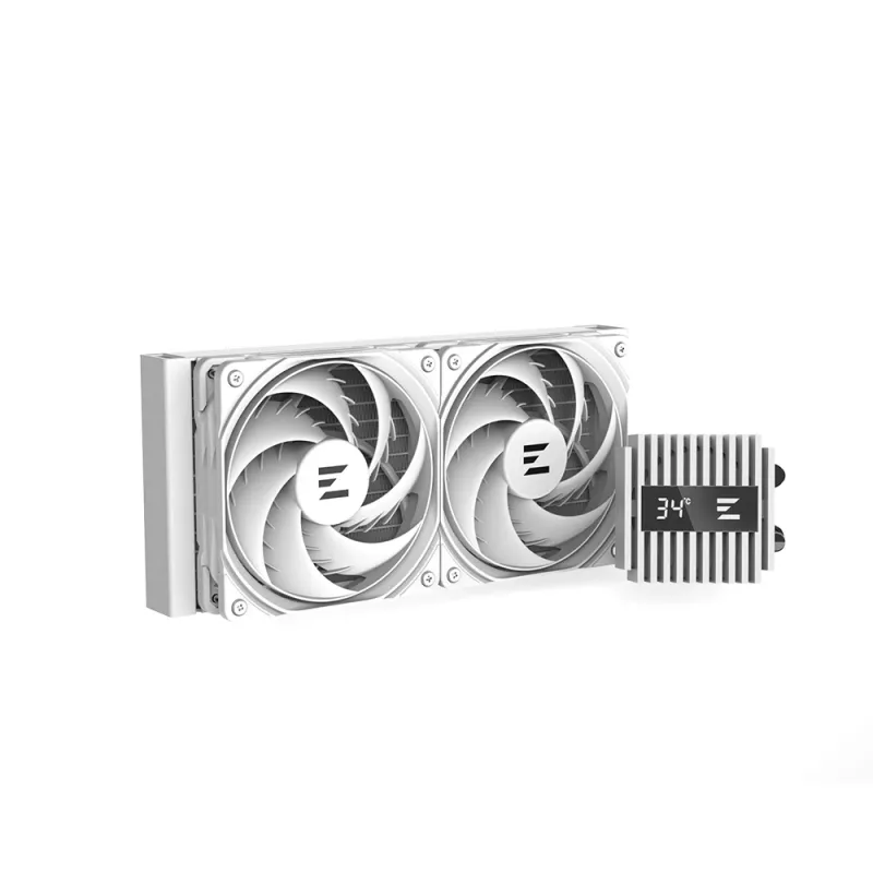 Zalman ALPHA2 A24 WHITE procesoriaus aušinimo sistema Visas viename skystinis aušintuvas 12 cm