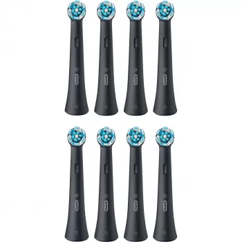 Pakeičiamos dantų šepetėlio galvutės Oral-B IOUR8BK 8 vnt., juodos
