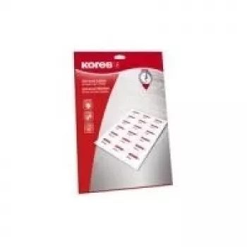 Nelipnios etiketės Kores L6333.25 (600 vnt.)