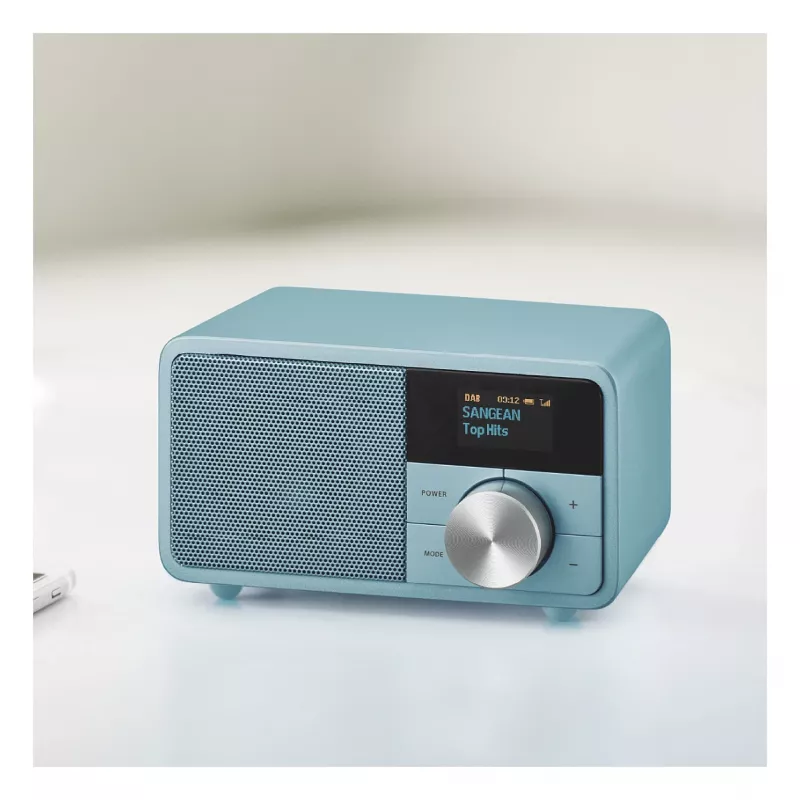 Sangean DDR-7 Norse Blue asmeninis stalo radijo imtuvas, DAB+, FM, AUX, Bluetooth, turkio spalva