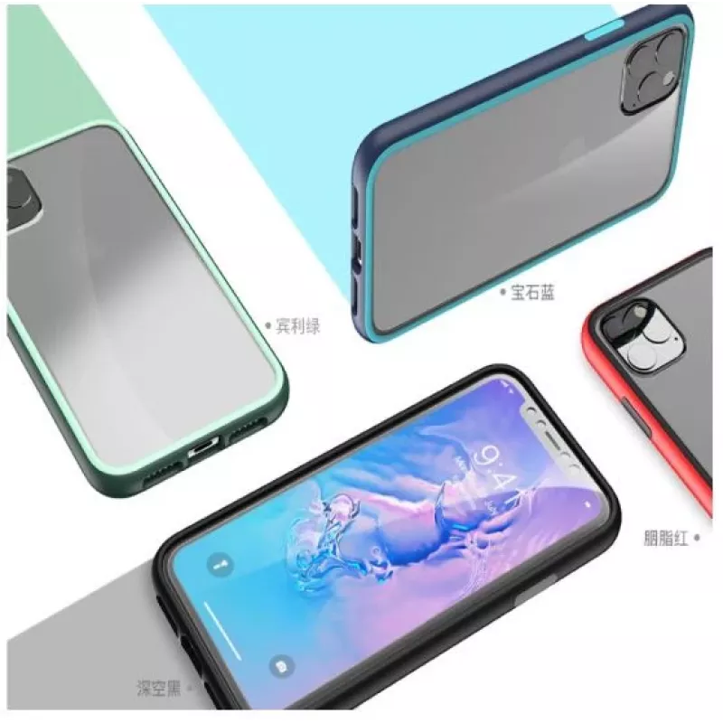 Apsauginis antišoko dėklas COMMA Joy, skirtas iPhone 11 Pro, raudonas