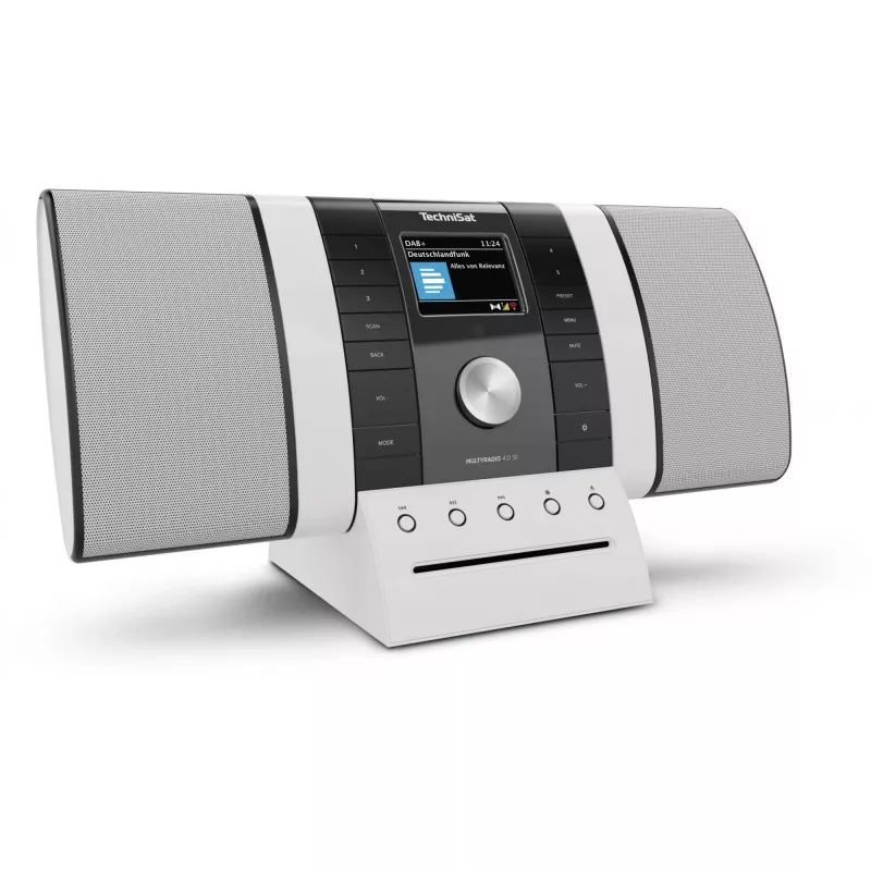 Nešiojamas radijas TECHNISAT Multyradio 4.0 SE juodai baltas su Bluetooth ir USB