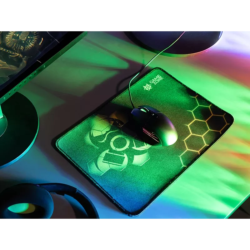 TRACER GameZone Hexy3 gamerio pelės kilimėlis, 35 x 28 x 0,4 cm, juodai geltonas