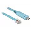 Serijinis kabelis DeLOCK 63914 USB Type-C – RJ45 3 m mėlynas