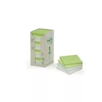 Lipnūs lapeliai 3M Post-It 654-1RPT, 76 x 76 mm, 100 vnt. (16 lapų)