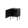 Naktiniai staliukai 2 vnt Cama Meble ISLA 44,5×40×59 cm juodas matinis MDF/medžio drožlių plokštė