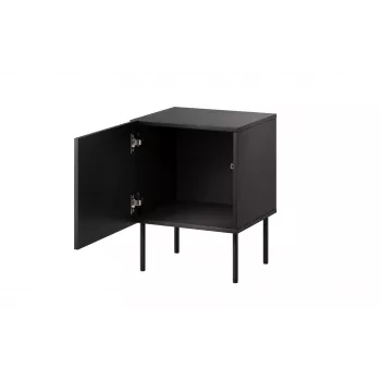 Naktiniai staliukai 2 vnt Cama Meble ISLA 44,5×40×59 cm juodas matinis MDF/medžio drožlių plokštė