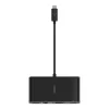 Belkin AVC005BTBK USB 3.2 Gen 1 (3.1 Gen 1) Type-C sąsajų šakotuvas, juodas