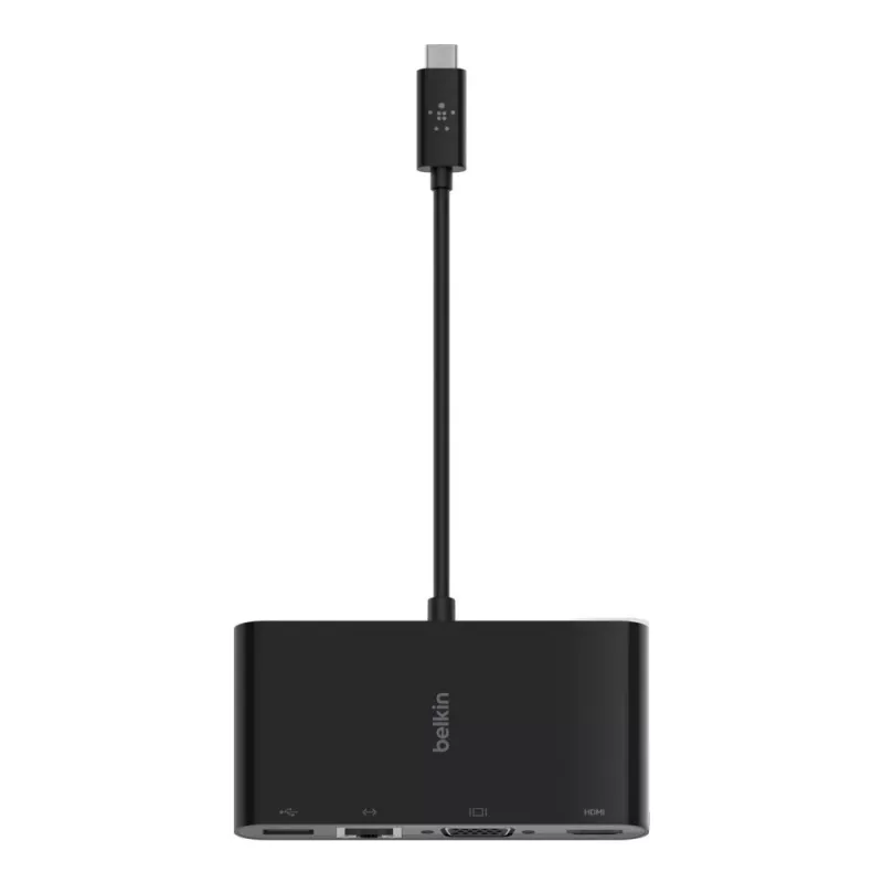 Belkin AVC005BTBK USB 3.2 Gen 1 (3.1 Gen 1) Type-C sąsajų šakotuvas, juodas