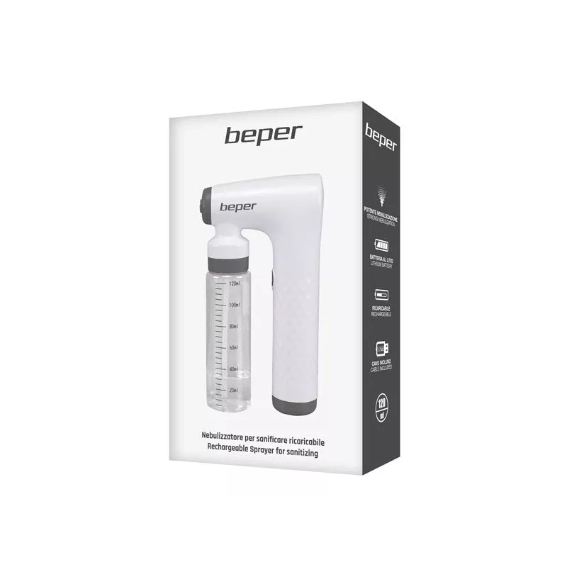 Beper P202VAL110 įkraunamas dezinfekcinis purkštuvas, 120 ml, 2000 mAh