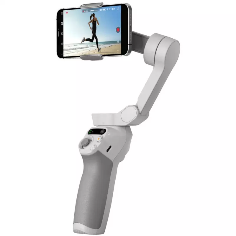 DJI OM SE gimbal pilkas Bluetooth su laikikliu telefonui ir dėklu, maks. apkrova 290 g