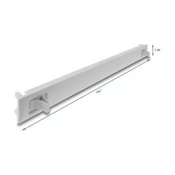 Aklina panelė DELOCK 67274 — ABS pilka, 1U, 19 inch stovo aksesuaras, 1 vnt.