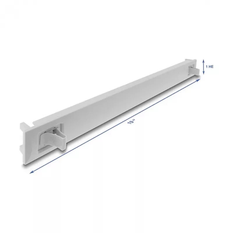 Aklina panelė DELOCK 67274 — ABS pilka, 1U, 19 inch stovo aksesuaras, 1 vnt.