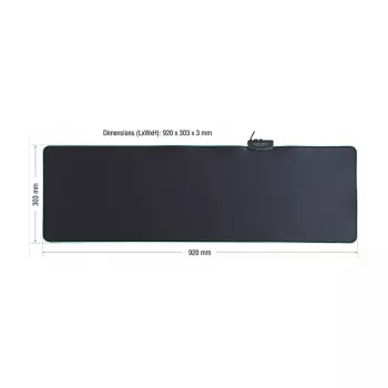 Pelės kilimėlis DeLOCK 12555, 920x303 mm, RGB apšvietimas, USB