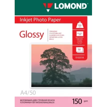 Lomond Photo Inkjet popierius blizgus 150 g/m2 A4, 50 lapų