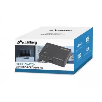 LANBERG VIDEO SWITCH 3x HDMI + MICRO USB PORT