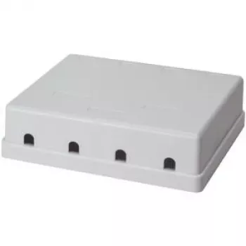 LogiLink - Installationskasten Netzwerkoberfläche - weiß - 4 Ports