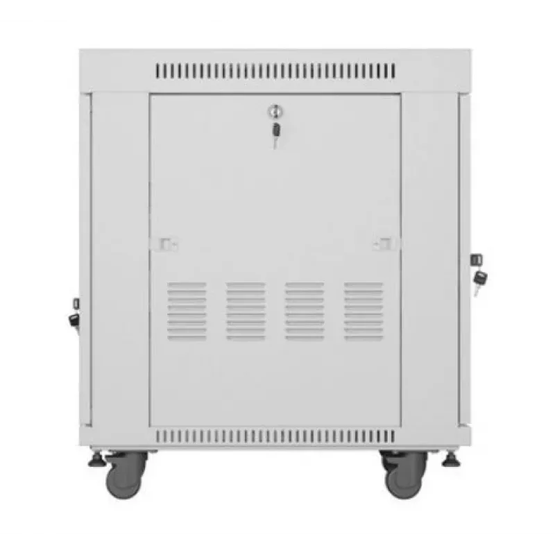 Laisvai pastatomas serverio spintos korpusas LANBERG FF01-6815-12SL 15U, 600×800×922 mm, 1200 kg, IP20, pilkas