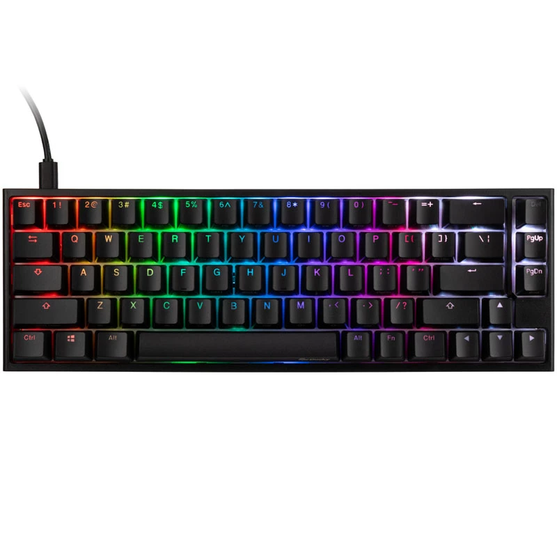 Ducky One 2 SF žaidimų klaviatūra, MX-Blue, RGB LED, juoda (US)