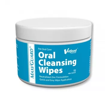 Vetfood MAXI/GUARD Oral Cleansing Wipes šunims ir katėms 100 vnt.
