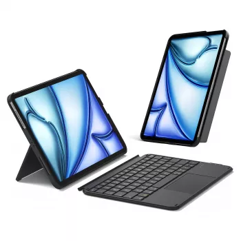 Folio dėklas su klaviatūra Inateck KB04122, 11 colių iPad – QWERTZ išdėstymas, Bluetooth, 500 mAh baterija, 450 g