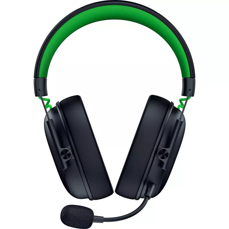 Ausinės žaidimams Razer BlackShark V3 X HyperSpeed – laidinės ir belaidės (USB-A, Bluetooth), uždedamos ant ausų, 20–28 kHz, 270 g, juodos/žalios