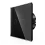 Touch Switch Spring One Way Glass Black lietuviškai