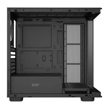 Kompiuterio korpusas DarkFlash DS900G (juodas) – mid-tower ATX su grūdinto stiklo šoniniu dangčiu