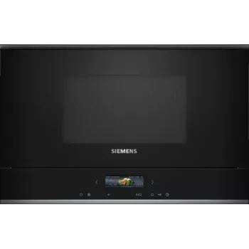 Siemens BF722R1B1 įmontuojama mikrobangų krosnelė Solo juoda 21 L 900 W