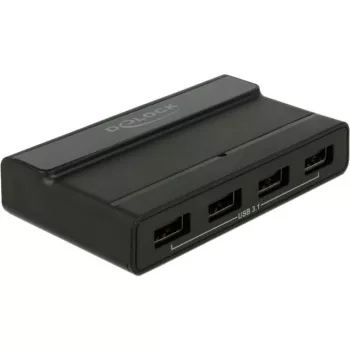 USB šakotuvas DeLOCK išorinis 4 prievadai 10 Gbps