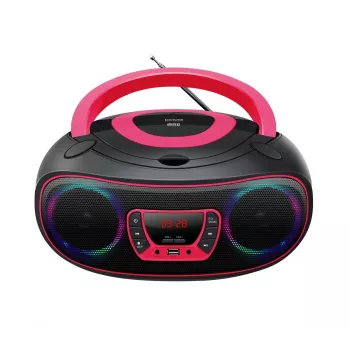 Denver TCL-212BT PINK nešiojamas CD grotuvas Juoda, Rožinė