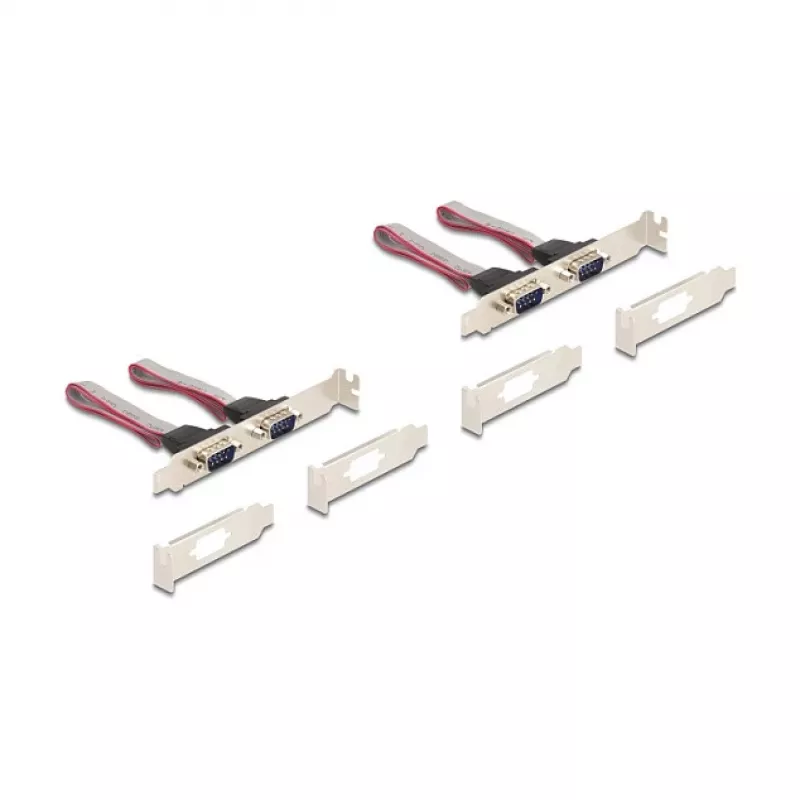 Vidinė RS-232 sąsajos plokštė DELOCK 95278 – Mini PCI Express, 4× RS-232 išėjimai, FIFO 256 B, 30×51×10 mm