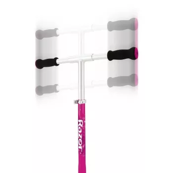 Paspirtukas Razor A5 Lux sulankstomas aliuminis 20 cm poliuretano ratai reguliuojamas vairas maksimali apkrova 100 kg rožinis