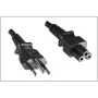 MicroConnect PE010818BRAZIL maitinimo laidas, 1,8 m, C5 jungtis, Brazilijos kištukas, juodas