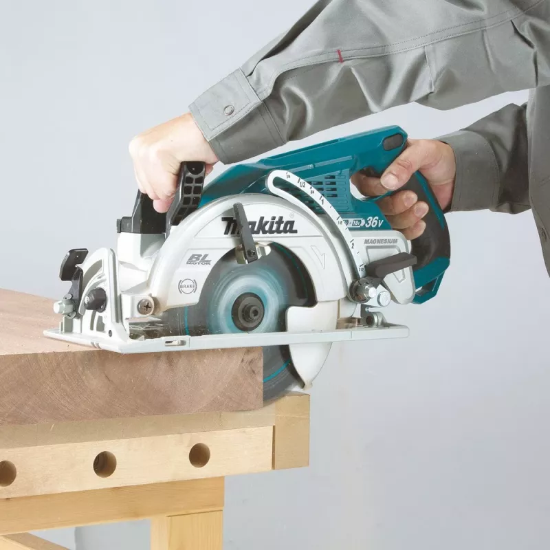Makita DRS780Z nešiojamasis diskinis pjūklas 18,5 cm Juoda, Mėlyna 5100 RPM