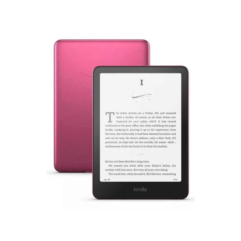 E-skaitmeninė knyga Amazon Kindle Paperwhite Signature Edition 2024 — 7 colių ekranas, 32 GB, IPX8 atsparus vandeniui, USB-C, avietinė