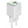 Sieninis USB-C / USB-A įkroviklis YENKEE YAC G38 20W 3A Power Delivery