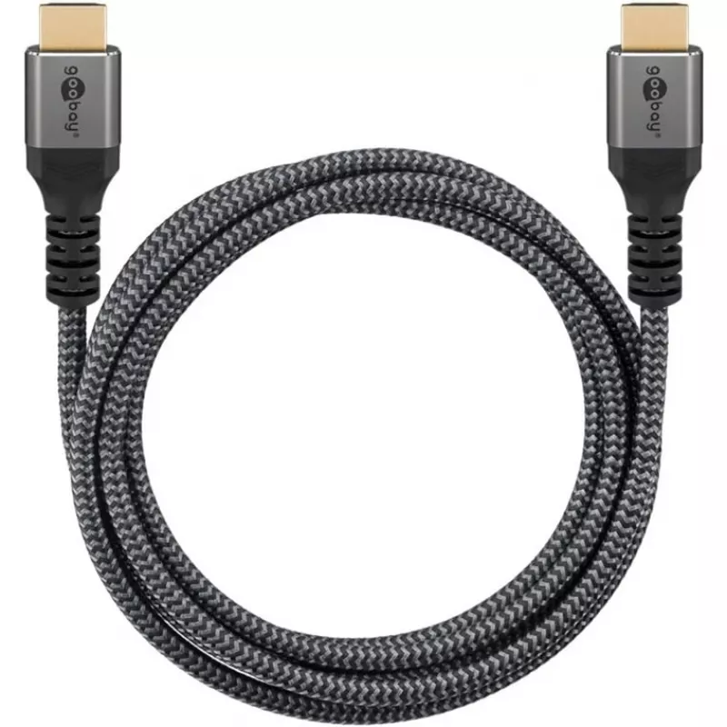 Goobay 65263 HDMI kabelis 5 m HDMI A tipo (standartinis) pilkas (65263)