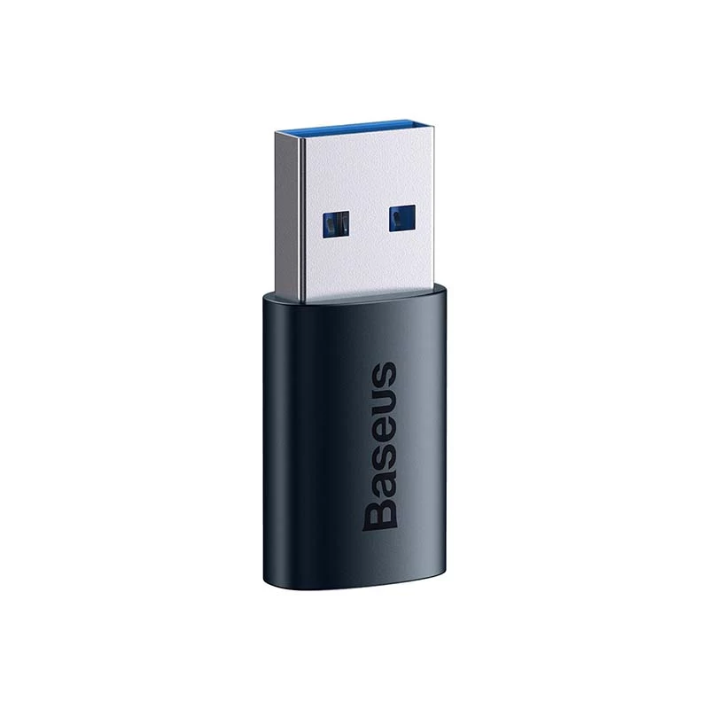 Adapteris Baseus Ingenuity USB-A → USB-C OTG (mėlynas)