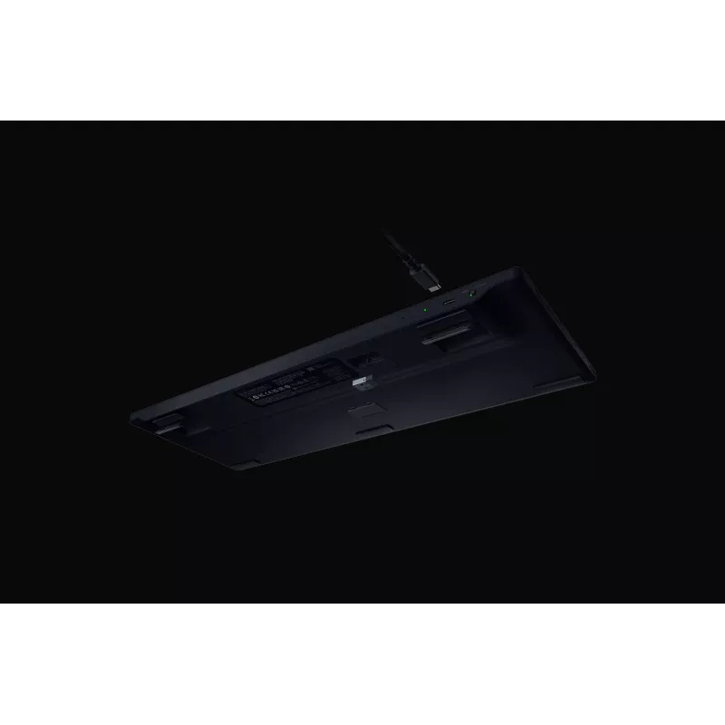 Žaidimų klaviatūra Razer BlackWidow V4 Low-profile Wireless – žemo profilio mechaniniai jungikliai, Bluetooth ir 2.4 GHz