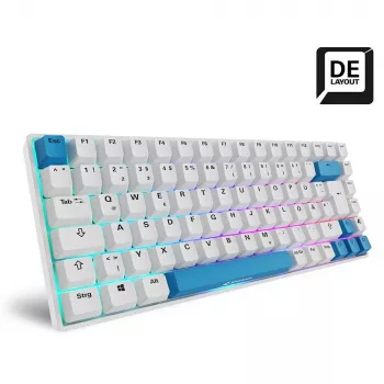 Sharkoon SKILLER SGK50 S3 PBT klaviatūra Gaming USB QWERTZ Vokiška Balta