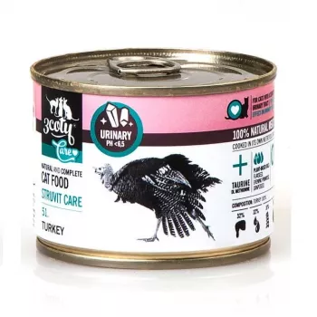 3COTY 51. Kalakutiena Struvite Care - šlapias kačių maistas - 180 g