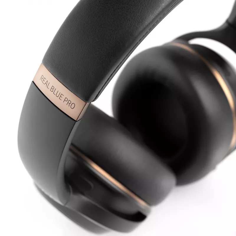 Ausinės Teufel REAL BLUE PRO belaidės antgalvinės žaidimams Bluetooth juodos
