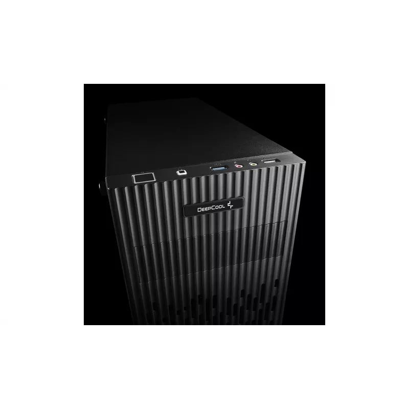 Korpusas DeepCool Matrexx 30 Mini Tower – Micro ATX, grūdintas stiklas, 3x3.5 col. / 2x2.5 col. vietos, GPU iki 25 cm