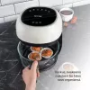 Deep Fryer Sponge Air Fryer Glass 4L Transparent Design