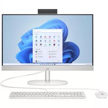 HP 24-cr0009ng AMD Ryzen™ 3 7320U 60,5 cm (23.8 inch) 1920 x 1080 All-in-One PC 8 GB LPDDR5-SDRAM 512 GB SSD Windows 11 Home Wi-Fi 6 (802.11ax) Baltas (A04VWEA#ABD)